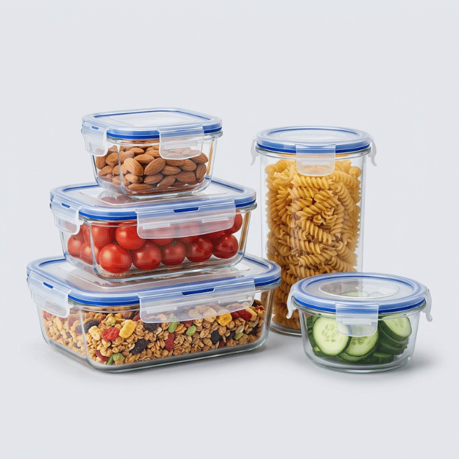 glass food storage container set